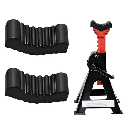 2 PCS 6 Ton Jack Stand Pads for Car, Anti-Slip Rubber Floor Jack Pad, Load-Bearing, Universal for Most Cars, Trucks, SUVs (Black) - color: 6 Ton #Black