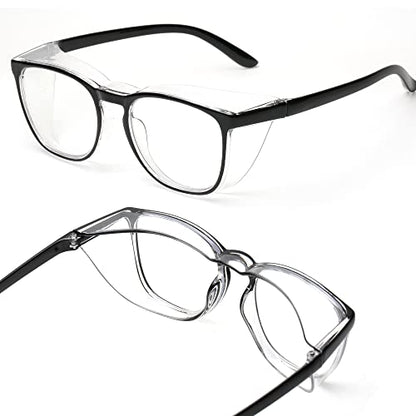 JOO'RTI Anti-Fog Safety Goggles Anti-Blue Light Saftey Glasses Anti-Dust Protective Eyewear for Women and Men - color: Black