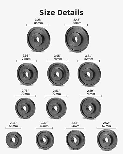 23 Pieces Wheel Bearing Press Kit for Front Wheel Drive Bearing Removal & Installation Wheel Bearing Puller Tool Set with Storage Case