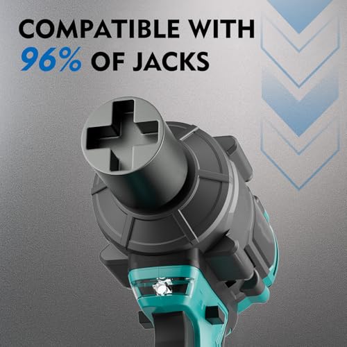 3PCS Scissor Jack Adapter for Hand Drill, Thickened Metal Lifting Tool Socket with Conversion Adapter, for Most Handheld Automatic Jacks, for Various Maintenance Scenarios (Silver)