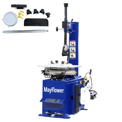 Mayflower - 1.5 HP Tire Changer Wheel Changers Machine Combo Balancer Rim Clamp 950 680 Bead Blaster / 1 Year Full Warranty