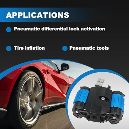 Universal 12 Volts High Performance On-Board Twin Air Compressor Replacement for ARB CKMTA12 For Pneumatic Tools For Tire Inflator Air Horn Air Tools Air Lockers Locking Differentials