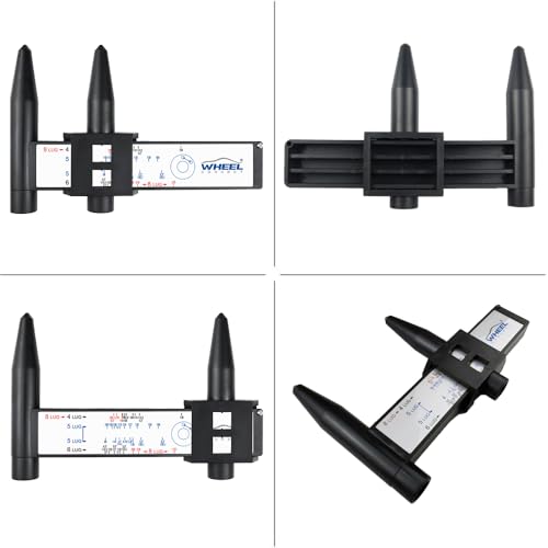 WHEEL CONNECT PCD Gauge，Wheel/Rim Bolt Pattern Measuring Tool, PCD Ruler, Sliding Caliper for 4 5 6 8 Holes, Style-B - color: Style-B