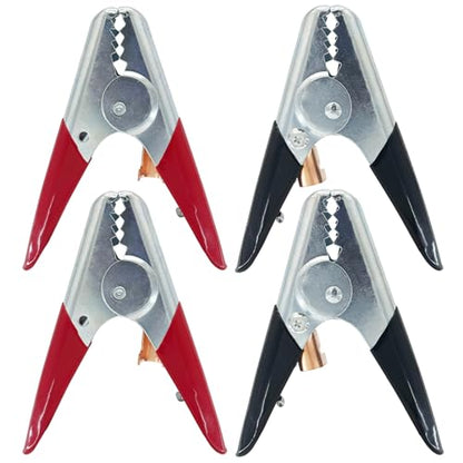 Ampper Replacement Jumper Cable Clamps, 1100A Heavy Duty Car Battery Clamp Ends for Jumper Cables, Jump Starter, Charging and Testing (2 Pairs) - color: 1100A, size: 2 Pairs