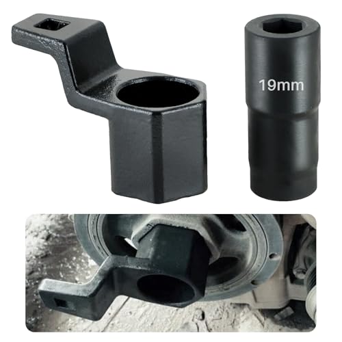 NYXOVA 19 mm Harmonic Balancer Socket and 50mm Crankshaft Crank Pulley Wrench Holder, Crankshaft Pulley Removal Tool Compatible with Acura Engines