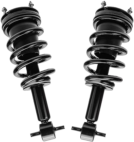 Detroit Axle - 4WD Front 6pc Struts Kit for 2014-2018 Chevy Silverado 1500 | GMC Sierra 1500, Struts w/Coil Spring Sway Bars Rear Shock Absorbers 2015 2016 2017 Replacement Suspension - size: 6AQS47172/Shock Kit