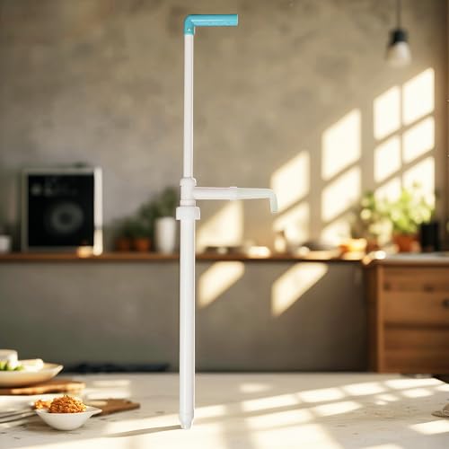 Fully Plastic Manual Oil Pump Slender Aspirator Water Pump for Dishwashing Liquid/Car Wash Soap/Honey/Engine Oil/Viscous Liquids/Lubricant/Laundry Detergent/Shampoo/Bleach