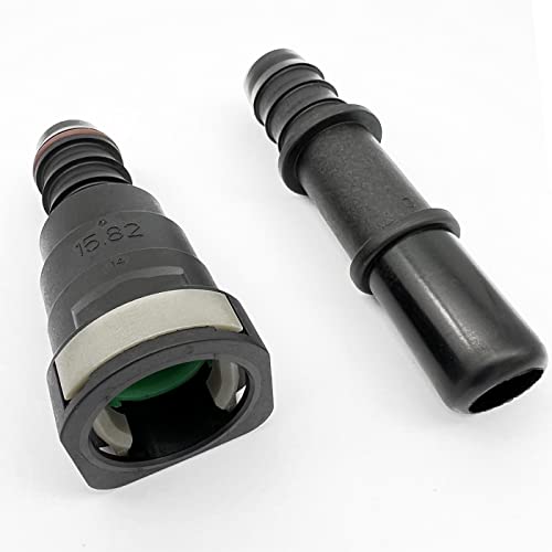 5/8 (15.8mm) SAE Female Tube to 17mm Barb Straight for 5/9(14mm) ID Nylon Tubing Fuel Line Quick Release Connector - color: Straight-Kit, size: 5/8 SAE to 17mm Barb