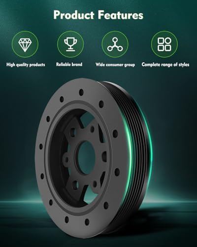 SCITOO Harmonic Balancer 24504609 309-00485 Crankshaft Belt Drive Pulley 1994-2005 for Buick Century 1994-1996 for Buick Regal 2002-2005 for Buick Rendezvous 1994-1998 for Buick Skylark