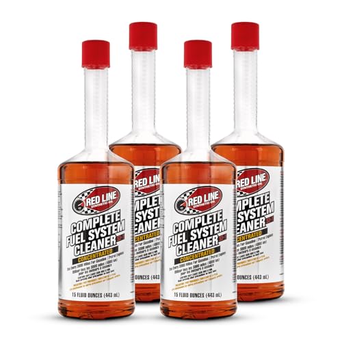 Red Line 60103 SI-1 Complete Fuel System Cleaner, Cleans and Prevents Corrosion in Fuel Systems, Cleans Injectors, Carburetors, Valve and Combustion Chamber Deposits - 15 Ounce (4 Pack) - size: 15 Fl oz (Pack of 4)