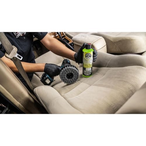 Chemical Guys, Light Duty Spinner Drill Brush Attachment, Multi-Surface | Fits any standard drill to power-scrub upholstery, fabric and carpet, gently lifting stains without hand fatigue - style: Light Duty