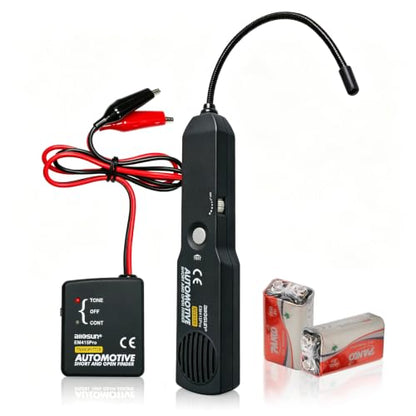 allsun EM415Pro Automotive Circuit Tracer, DC 6-42V Wire Tracker Tool | Trace hidden wires, breaks and shorts with audio signals, flexible probe and sensitivity control for vehicle testing