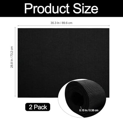 2 Pack 29”x36” Premium Oil Spill Mat, Garage Floor Mat for Under Car, Waterproof Absorbent Maintenance Pads with Rubber Backing Protect Floor from Spills, Oil Drips and Stain