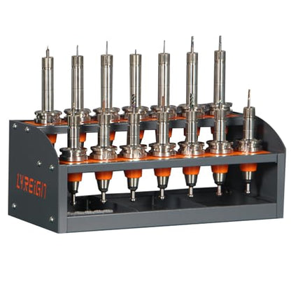 CNC Tool Rack for Workshop Storehouse Airplane Car Furniture Make, CNC Tool Holder on Desktop Placed, CNC Tool Storage Rack Placed on The Desktop - size: CAT/BT40-14CAP