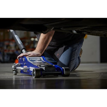 Strongway Low-Profile Aluminum/Steel Floor Jack, 3-Ton Capacity, 3.3in.–18.3in. Lift Range - style: 3 Ton