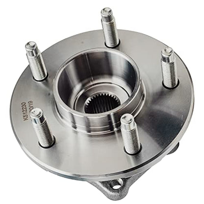 Detroit Axle - 2pc Rear Wheel Bearing and Hubs Assembly with 5-Lug for Chevrolet Equinox 2005, Pontiac Torrent 2006, Saturn Vue 2002-2007, Non-ABS Models - style: 512230 x2/Pair