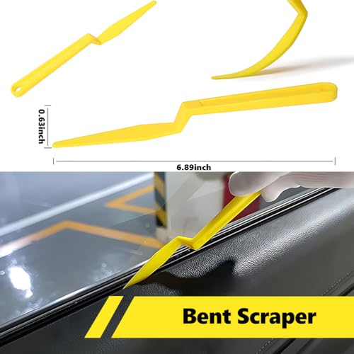 Heat Gun for Vinyl Wrap Tool Kit-2000W Variable Temp Hot Air Gun for Car Window Tinting, Shrink Tubing, Paint Removal, Epoxy Resin Heavy Duty Electric Tool with Squeegee, Cutter, Magnet & Spray Bottle - color: yellow&black
