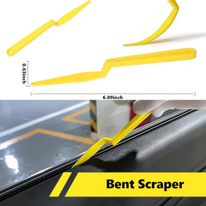 Heat Gun for Vinyl Wrap Tool Kit-2000W Variable Temp Hot Air Gun for Car Window Tinting, Shrink Tubing, Paint Removal, Epoxy Resin Heavy Duty Electric Tool with Squeegee, Cutter, Magnet & Spray Bottle - color: yellow&black