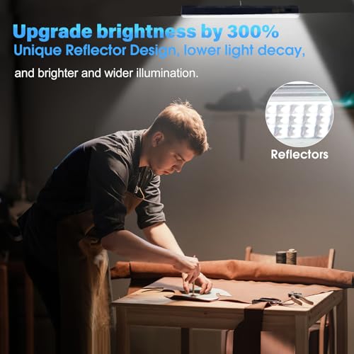 Magnetic Light BAR,15.75-inches 7500mAh 8000 Lumens Rechargeable Portable Lamp Built-in 216-LED Bulbs,with Handy Hook with 2 Magnets Endurance - size: 15.75"