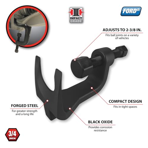 Performance Tool W83051 Low-Profile Ball Joint Separator, Forged Steel, 2-3/8 in. Jaw, Black - style: Ford Ball Joint Separator, Low Profile