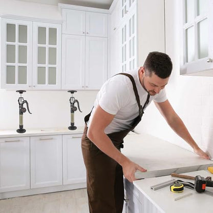 MANQO Cabinet Jacks for Installing Cabinet 3rd Hand Support System Adjustable Support Pole,Extends from 12.60 inch to 23.62 inch,Supports up to 156 lbs for Drywalls 2Pcs Set (Patent Design) - size: 12.60''-23.62'' 2pc point lock