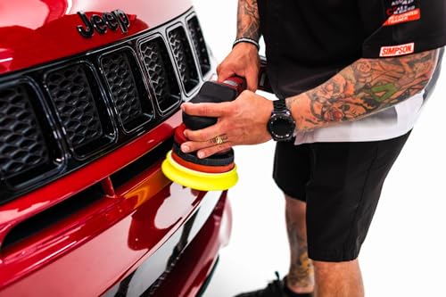 Buff and Shine - EdgeGuard Foam Buffing Pads - Maroon - 5" Medium Cut Pad - Pack of 4 - color: Maroon, size: 5" (4 Pack)