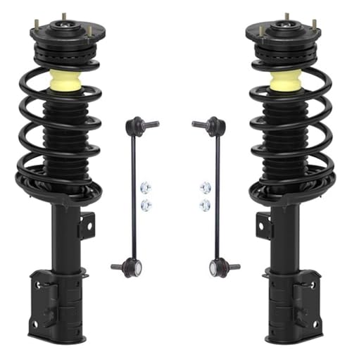 Detroit Axle - Front Struts Sway Bars for 2015-2022 Ram ProMaster City, 2 Struts with Coil Spring Assembly 2 Stabilizer Sway Bar End Links 2016 2017 2018 2019 2020 2021 Replacement Suspension Kit - size: 4QS501342/Sway Kit
