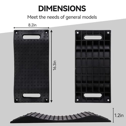 Tire Saver Ramps Set of 4, Rubber, Prevent Flat Spots for Storage | Wheel Cradles, Tire Stoppers & Protectors, Supports Up to 60,000 lbs, Trailer, Camper & Truck Ready, Carry Bag