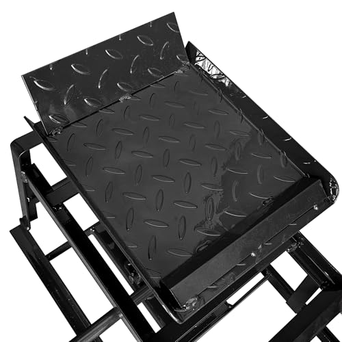 Car Ramps, 2 Pack 11000Lbs 5-ton Hydraulic Truck Ramp Lift, Automotive Low Profile Oil Change Service Ramps with Support Jack for Vehicle Garage Repair, Adjusted Height Range 9.8 to 15 Inches - color: Black
