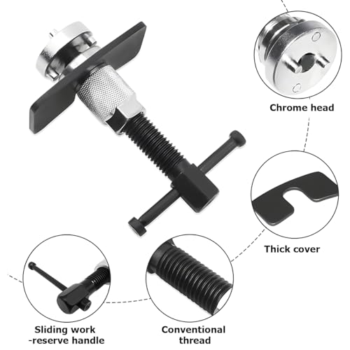 Bittwee Car Brake Piston Wind Back Tool, 3pcs/Set Brake Caliper Piston Rewind Tool, Auto Rear Brake Pad Wind Back Tool, Brake Caliper Wind Back Tool for Replacement of Rear Brake Pad - size: 3 PCS/Set