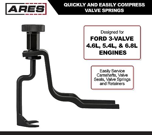 ARES 15001 - Valve Spring Compressor for Ford - Compresses Valve Springs for Ford 3-Valve 4.6-Liter, 5.4-Liter, and 6.8-Liter Engines - Service Camshafts, Valve Springs, Valve Seals, Retainers