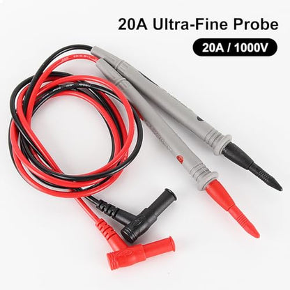 2Pack Multimeter Test Leads 1000V 20A Silicone Leads with Ultra-Sharp Gold-Plated Digital Test Probes for Multimeter Automotive Electrical Testing - color: 2set 1000V 20A