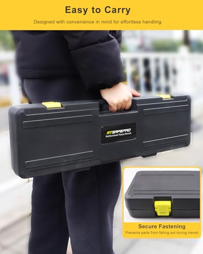 Digital Torque Wrench Set-3/8" & 1/2" Drive Torque Wrench, ±2% Accuracy,1-44 ft-lb/4-250 FT-LB, Backlit LCD, Triple Alert (Vibration/Buzzer/LED), with 17-19-21mm Sockets, 3 Extension Bars & 3 adapters