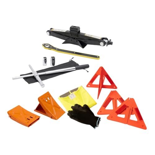 Modern Spare Tire Changing Ultra Kit for Toyota bZ4X – Proprietary Scissor Jack Design with Toyota-Specific Jack Head & High-Leverage Cross-Wrench System for Easy Storage - size: Ultra Kit