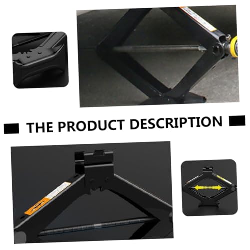 Veemoon 5 Ton Car Scissor Jack Hand Cranking Auto Jack Vehicle Tire Repair Tool for Car SUV with Random Handle Color, Compact Heavy Duty Garage Lifting Equipment Random Color