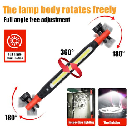 Rechargeable Magnetic Work Light Bar LED， Outdoors/Home Light Accessory Bar, Under Hood Mechanic Light for Mechanic/Car Repairing/Garage/Emergency