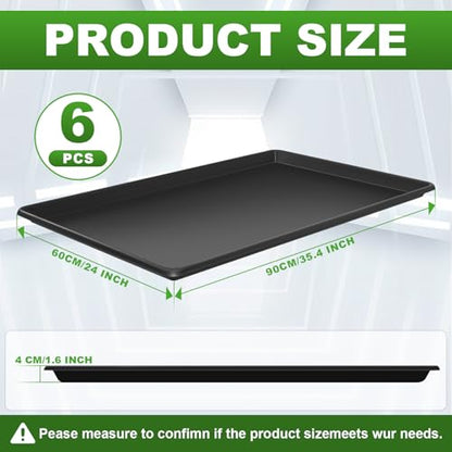 6 Pcs Oil Oil Drip Tray - 35.4 x 24 x1.6 Inches, Large Oil Drip Pans for Under Car Garage Floors, Extra Large Oil Catch Pan for Car Driveway Automotive - size: 6