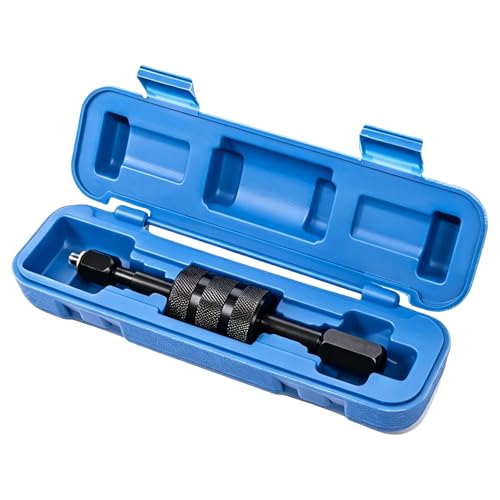 Diesel Injector Puller Tool with Slide Hammer, Fuel Injectors Removal Set with M8 M12 M14 Thread Adapters, Common Rail Injector Remover Extractor for Diesel Injectors