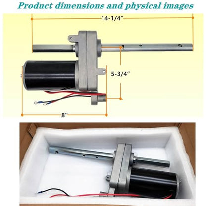 RV Single-Speed Drive Motor 500370 - Compatible with Bulldog Electric Jacks - Replaces One-Speed Motor for Electric Powered Drive Kit 1824210100 1046131 BD1046130-00
