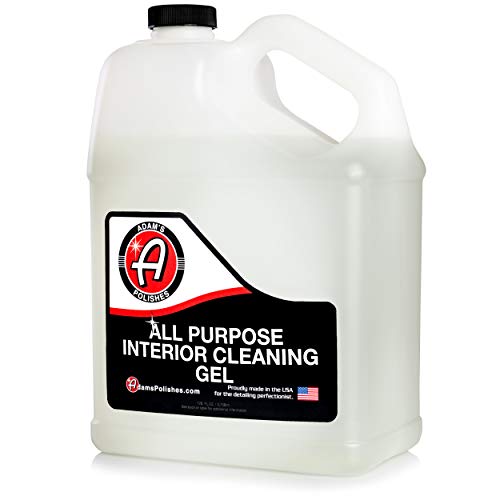Adam's Polishes All Purpose Interior Cleaning Gel - Best For Detailing Leather Seats Vinyl Carpet Upholstery Plastic Rubber Interior Surfaces Floor Mats & Car Accessories Boat RV Motorcycle Parts - size: 128 Fl Oz (Pack of 1)
