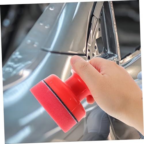 Luxshiny Tire Dressing Brush Set Car Detailing Sponge Wax Applicator Pads Hand-Hold Polished Sponge for Tire Shine Versatile Polish Kit for Women