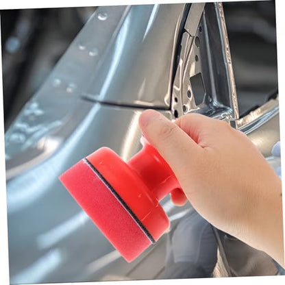 Luxshiny Tire Dressing Brush Set Car Detailing Sponge Wax Applicator Pads Hand-Hold Polished Sponge for Tire Shine Versatile Polish Kit for Women