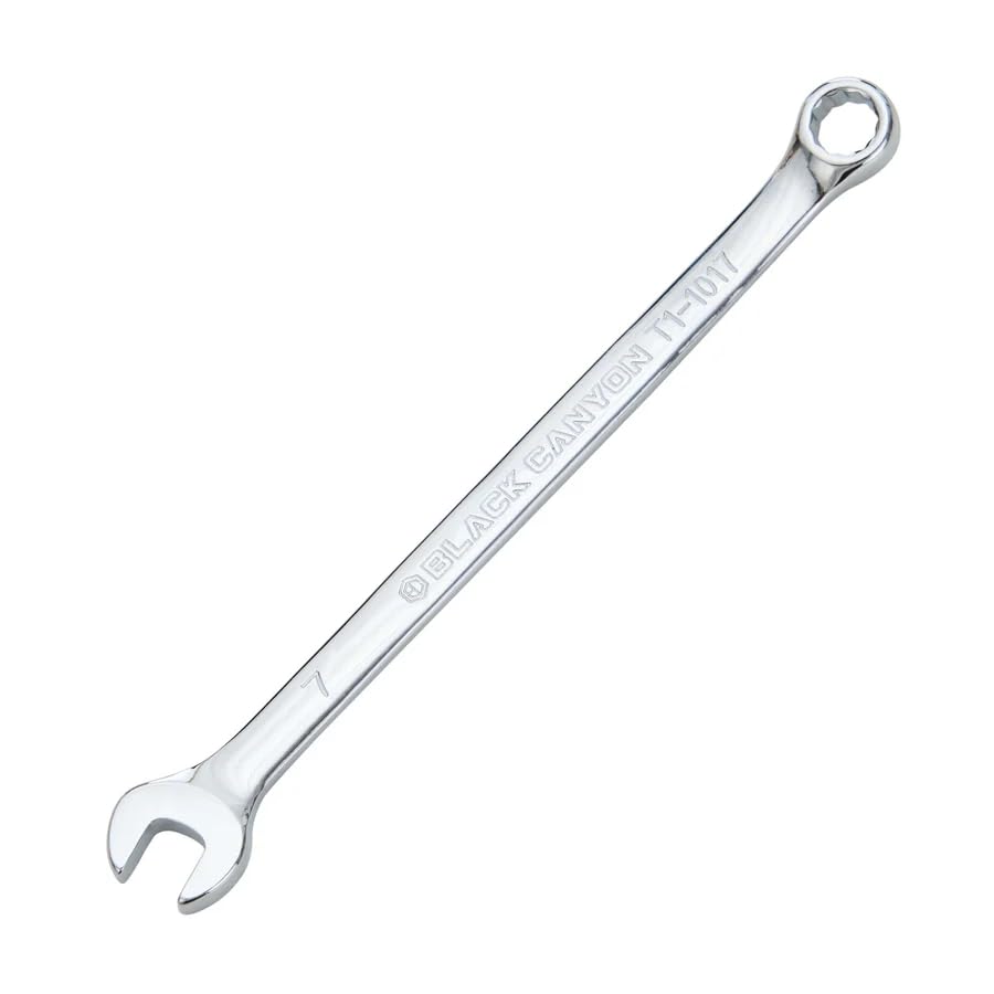 BLACK CANYON 19mm Combination Wrench, 12-Point Box End & Hex Opening (7 mm) - size: 7 mm
