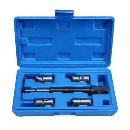 5Pcs Diesel Injector Seat & Cleaner Carbon Remover Seat Tools Cutter Milling Cutter Set Universal Car Tool Injector Remover - color: 5pc Diesel Injector Seat Cutter Cleaner