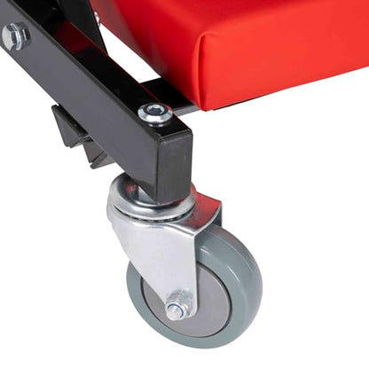 AFF 2-Way Mechanic Creeper & Shop Stool - Heavy Duty Garage Stool with Wheels Converts to Creeper - for Garage & Shop Use - style: 2-Way Creeper Seat