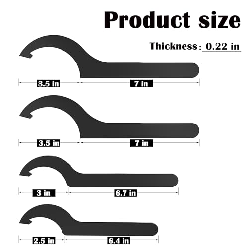 Coilover Adjustment Tool 4x Steel Spanner Wrench Compatible with Tein KW Ohlins HKS Apexi Cusco