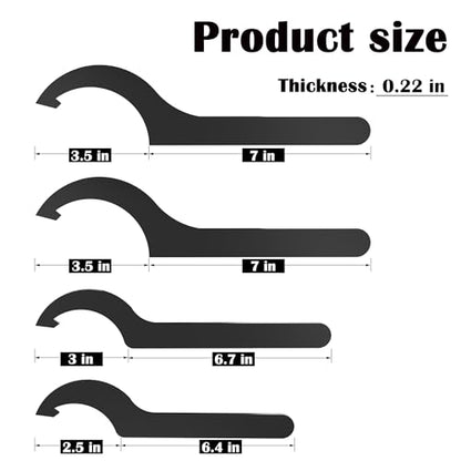 Coilover Adjustment Tool 4x Steel Spanner Wrench Compatible with Tein KW Ohlins HKS Apexi Cusco