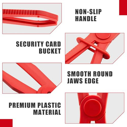 6 Pcs Hose Pinch Clamp Pliers Set, 3 Sizes, Nylon, Fuel Brake Radiator