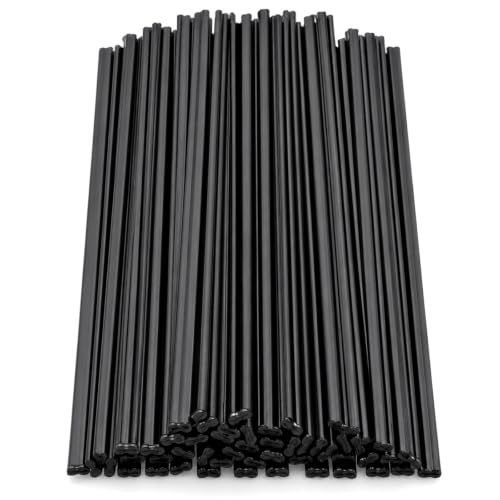 50 Pcs Plastics Welding Repair Rods Strips Kit 9.8 In Plastic Welder Black PP Plastic Welding Rods for Hot Air Welder Machine Car Bumpers Daily Repair | Plastic Welding Repair Rods Strips Kit, for Hot Air Welder Machine Car Bumpers Daily Repair