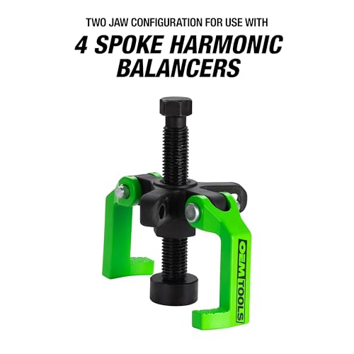 OEMTOOLS Harmonic Balancer Puller for 3, 4, 6 Spoke Balancers | 2 Jaw Puller and 3 Jaw Puller Tool, Heavy Duty Engine Pulley Puller for Ford Coyote, Ford 7.3L Godzilla, and Dodge Ram Hemi